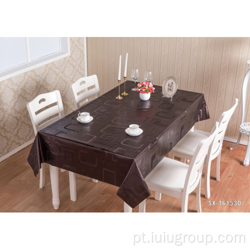 Toalha de mesa de PVC com decoração bonita em relevo